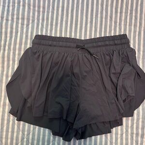 Elegant Charcoal Women's Athletic Shorts